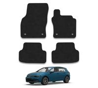 Compatible with VW Golf (2020+) Premium Carpet Car Mats | Black Edge Trim Premium Floor Mats Tailored Fit Full Coverage Protection Accessories Easy Clean Anti Slip Made in the UK
