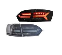 Compatible With VW Jetta Mk6 Sagitar 2011-2014 Auto Rear Back Lamps Assembly Upgrade Audi Style LED Dynamic Car Taillights Tools Accessories(Black one set)