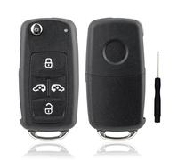 Compatible with VW Key Shell, VW Transporter T5 T6 Sharan Seat Alhambra Key, Safe Signal Replacement Key Transporter, Easy DIY Repair of Car Key Sharan