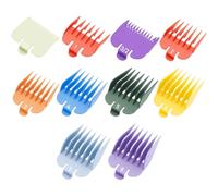 Compatible with Wahl Clipper Guards Set,10Pack Professional Hair Clipper Guards Fits for Most Wahl Clippers,Multi Color Coded Clippers Guide Comb,Cutting Length From 1/16'' to 1''.
