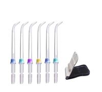 Compatible with Waterpik Dental Washer Dental Floss Standard Orthodontic Brush Nozzle Storage Box Accessories Oral Irrigator Parts(6PCS and Box)