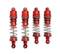 Compatible With WLtoys 104001 1/10 Remote Control Car Upgrade Parts Replacement Accessories 4Pcs All Metal Shock Absorber Damper Rc car shock absorber(Red)