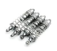 Compatible With WLtoys 104001 1/10 Remote Control Car Upgrade Parts Replacement Accessories 4Pcs All Metal Shock Absorber Damper Rc car shock absorber(Grey)