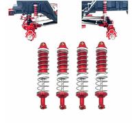Compatible With WLtoys 104006 104010 104020 104026 1/10 Remote Control Car Parts Metal Upgrade Hydraulic Shock Absorber Rc car shock absorber(Red)