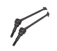 Compatible With WLtoys 12423 12427 12428 1/12 RC Crawler Short Course Truck Car Upgrade Parts 2Pcs Metal Front Drive Shaft CVD RC Car Accessories(Black)
