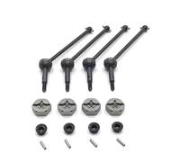 Compatible With Wltoys 144001 144002 144010 124007 124016 124019 124018 RC Car Parts 4pcs Metal Drive Shaft And Wheel Hex Adapter RC Spare Part(Grey)
