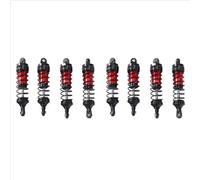 Compatible With Wltoys 144001 144010 124007 124016 124017 124019 RC Car Upgrade Parts 8Pcs Metal Front Rear Shock Absorber Rc car shock absorber