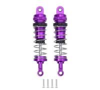 Compatible With Wltoys 144001 For MN128 MN86 G500 1/14 RC Crawler Car Upgrade Parts Full Metal Front Rear Shock Absorber Oil Damper RC Car Accessories(Purple,2pcs)