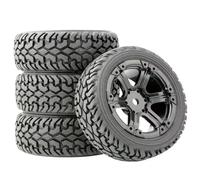 Compatible With WLtoys 144010 144001 124017 1/10 1/14 RC Off-Road Car Upgrade Parts Accessories Widening Wheels 75mm Large Tires RC Car Accessories(Black)