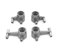 Compatible With Wltoys 284131 K969 K979 K989 K999 P929 P939 1/28 RC Car Upgrade Parts 4 PCS Metal Front Rear Steering Cups RC Car Accessories(Grey)