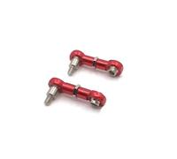 Compatible With Wltoys 284131 K969 K979 K989 P929 P939 1/28 RC Car Upgrades Parts Modification Spare Metal Steering Tie Rod RC Car Accessories(Red)