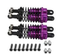 Compatible With WLtoys A959 A969 A979 K929 A949-55 1/18 RC Car Upgrade Parts 4Pcs Metal Shock Absorber Assembled Replacement Rc Shock Absorber(Purple)