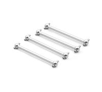 Compatible With WLtoys A979 A959-07 A949 A959 K929 For Himoto E18 Spino For HSP 1/18 RC Car Upgrade Parts 4Pcs Metal Front Rear Dog Bone RC Car Accessories(Silver)