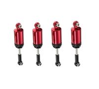 Compatible With WPL 1/16 Remote Control Car Upgrade Parts Replacement Accessory 4Pcs Aluminum Alloy Shock Absorber Rc car shock absorber(Red)