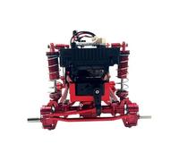 Compatible With WPL B16 B36 For JJRC Q60 Q63 Q64 For Fayee FY004 For MN-77 6WD 1/16 RC Car Upgrade Parts Metal Front And Rear Portal Axle RC Spare Part(Red)