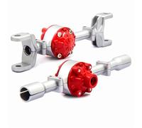 Compatible With WPL B24 B24 C24 RC Car Truck Vehicle Spare For Pickup Sturdy Metal Upgrade Gear Bridge Axle Housing Replacement Part RC Front Rear Axle(Silver)