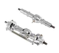 Compatible With WPL C14 C24 For FAYEE For JJRC 1/16 Remote Control Car Upgrade Accessories Front And Rear Axle Assembly RC Front Rear Axle(Silver)