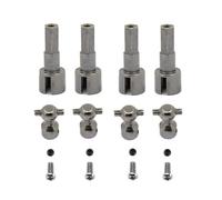 Compatible With WPL C14 C24 Remote Control Cars Upgrade Parts Accessories 4 Set Metal Front Axle Drive Shaft CVD Wheel Axle Cup RC Car Accessories