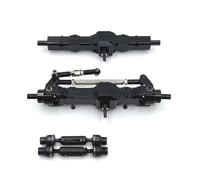 Compatible With WPL C74 1/16 C14 C24 C34 C54 B14 B24 1/10 RC Car Upgrade Parts Accessories Metal Front Rear Axle And Drive Shaft Set RC Front Rear Axle(Black)