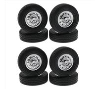 Compatible With WPL D12 1/16 Remote Control For Mini Drift Truck Cars Upgrade Parts Modification Spare 8Pcs Wheel Tire Tyre RC Car Accessories