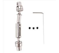 Compatible With WPL D12 C24 C34 B14 B24 B16 B36 For MN D90 For MN99S For Henglong RC Car Upgrade Parts Metal CVD Drive Shaft RC Car Accessories(Silver)