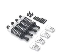 Compatible With WPL For MN For Henglong C14 C24 For MN D90 D91 1/16 1/12 Rc Crawler Car Parts 4 Pcs Oil Filled Type Shock Absorber RC Car Shocks Absorber(Silver)
