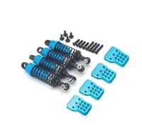 Compatible With WPL For MN For Henglong C14 C24 For MN D90 D91 4x4 1/16 1/12rc Car Upgrad 4 Pcs Oil Filled Type Shock Absorber RC Car Shocks Absorber(Blue)