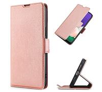 Compatible with Xiaomi 15T Wallet Case, Ultra Slim Flip Folio PU Leather Case Cover for Xiaomi 15T, Rose Gold