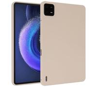 Compatible with Xiaomi Pad 6 /Pad 6 Pro 11inch Case 2023 Case, Flexible TPU Protective Cover Thin Slim Lightweight Shockproof Rugged Back Corner Protection ZY (BEIGE)