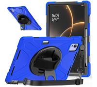 Compatible with Xiaomi Pad 7 Ultra 14" 2025 Shockproof Case,Three-in-one Shatter-Resistant Shell, 360 Degree Rotating Multi-Function Grip Bracket (Blue)