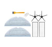 Compatible With Xiaomi Roborock S7 T7S T7S PLUS Main Side Brush Mops Cloths HEPA Filter Kit Robotic Vacuum Cleaner Accessories (Color : Set 10)