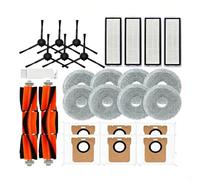 Compatible with Xiaomi X20 Max/X20 Pro Robot Vacuum Replacement Accessories Kit: 2 Main Brush +6 Side Brushes +4 HEPA Filters +8 Mop Clothes + Dust Bags