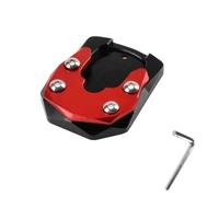 Compatible With XMAX300 For XMAX For X-MAX 125 250 300 Motorcycle Kickstand Foot Side Stand Extension Pad Support Plate Enlarge Kickstand Pad(Red)