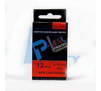 Compatible with XR-12RD Black on Red 12mm 8m Label Tape KL-750 KL-820 EZ Lable