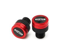 Compatible With XSR700 XSR 700 XSR900 XSR 900 Motorcycle M10*1.25 Aluminum Screws Bolts Mirror Hole Plugs Cap(Red)