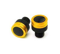 Compatible With XSR700 XSR 700 XSR900 XSR 900 Motorcycle M10*1.25 Aluminum Screws Bolts Mirror Hole Plugs Cap(Gold No logo)