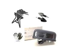 COMPATIBLE WITH YAMAHA YBR 125 UNIVERSAL NON-SPECIFIC ADJUSTABLE LICENSE PLATE HOLDER MOTORCYCLE KIT+1 PAIR OF LED TURN SIGNALS+LICENSE PLATE LIGHT APPROVED
