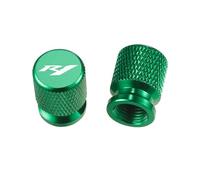 Compatible With YZF R1 YZFR1 Ytf 2Pcs 2025 New Motorcycle Accessories Tire Valve Air Port Stem Cover Caps(Green)