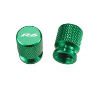 Compatible with YZF-R6 YZFR6 1999-2025 2Pcs Motorcycle Accessories Tire Valve Air Port Stem Cover Caps new(Green)
