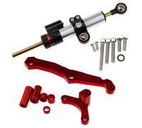Compatible With Z800 E Version 2013 2014 2015 2016 Motorcycle Stabilizer Steering Damper Bracket Mount Accessories Adjustable Moto Steering Stabilizer(Red)