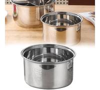 Compatible with Zojirushi NS-TSC10 Rice Cooker Inner Pot Stainless Steel Rice Cooker Inner Bowl, 3 Litres, 8.19"*4.29"