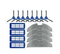 Compatible WithHepa Filter Mop Cloths Main Side Roller Brush Cover Compatible With Eufy RoboVac G10 G20 G30 Sweeping Robot Vacuum Cleaner Replacement Parts (Color : 16pcs)