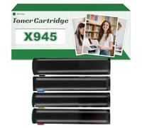 Compatible X945 X945X2KG X945X2CG X945X2MG X945X2YG High-Capacity Toner Cartridge, Works for Lexmark X940e X945e XC940e XC945e Printers 4color