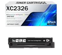 Compatible XC2326 Toner Cartridge Set 24B7502 24B7499 24B7500 24B7501 Ink Cartridge Combo Pack for Lexmark C2326 XC2326 Printers, High Yield 6000 Page, Can Add Ink, Print C(Size:1500Page,Color:Black)