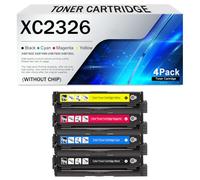 Compatible XC2326 Toner Cartridge Set 24B7502 24B7499 24B7500 24B7501 Ink Cartridge Combo Pack for Lexmark C2326 XC2326 Printers, High Yield 6000 Page, Can Add Ink, Print C(Size:1500Page,Color:4Color)