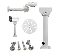 compcctv Universal Camera Wall Mounting Bracket, Aluminum, Beige, 11.6in, Wall & Ceiling Mount, Tilt 180, Swivel 45