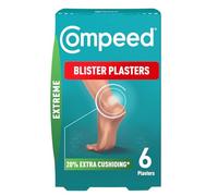 Compeed Extreme Blister Plasters, 6 Hydrocolloid Plasters, Foot Treatment, Heal Fast, 100% Plastic Free Carton Pack