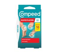 Compeed Blister Plasters Mixed Size 10 Pack - Hydrocolloid Foot Treatment - Heal