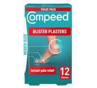 Compeed Blister Plasters Mixed Size 12 Pack - Hydrocolloid Foot Treatment - Heal Fast