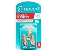 Compeed Blister Plasters Mixed Size 5 Pack - Hydrocolloid Foot Treatment - Heal Fast
